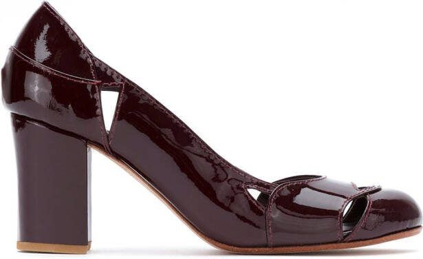 Sarah Chofakian patent leather Bruxelas pumps Red