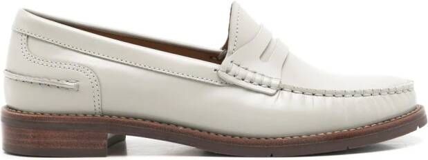 Sarah Chofakian Rive Gauche leather loafers Grey