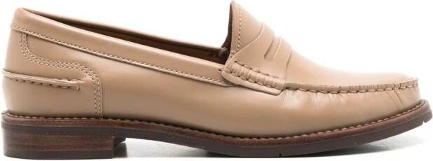 Sarah Chofakian Rive Gauche penny loafers Neutrals