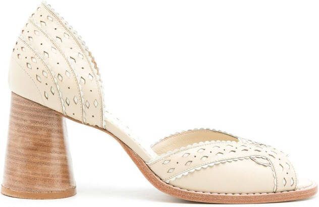 Sarah Chofakian Secret Garden pumps Neutrals