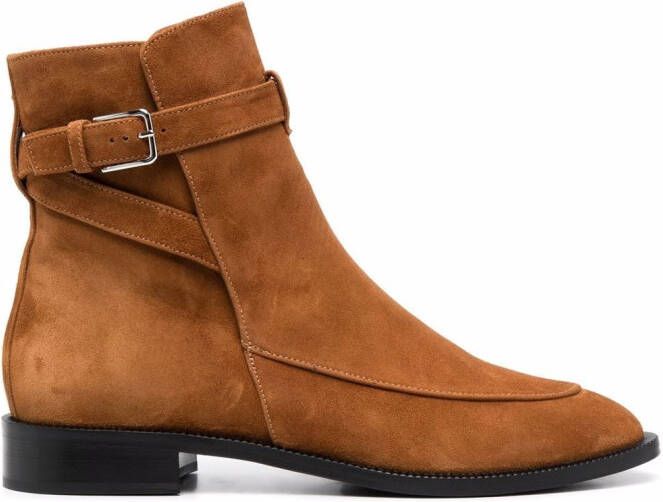Scarosso Kelly buckled boots Brown