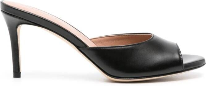 Scarosso 75mm Lohan leather sandals Black