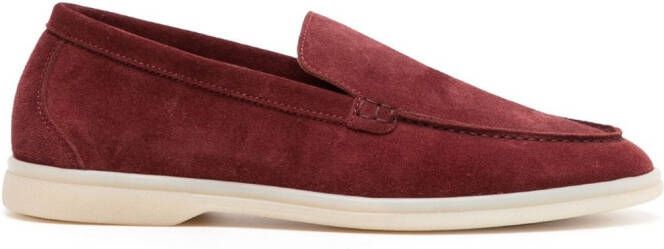 Scarosso Ludovico suede loafers Red