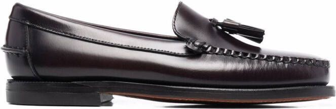 Sebago tassel-detail leather penny loafers Red
