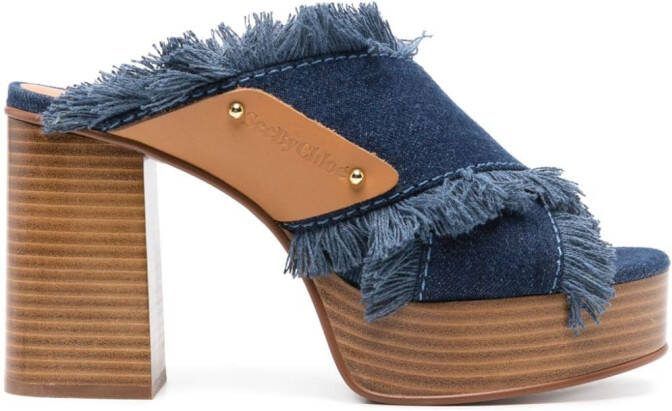 See by Chloé 100mm Schuhe sandals Blue