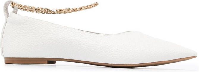Senso Aubree II leather ballerina shoes White