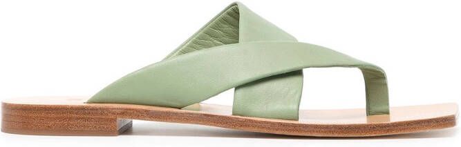 Senso Gretel I leather sandals Green