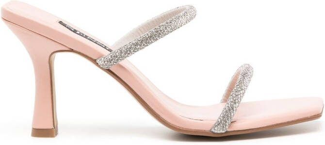 Senso Umber II square-toe 90mm sandals Silver