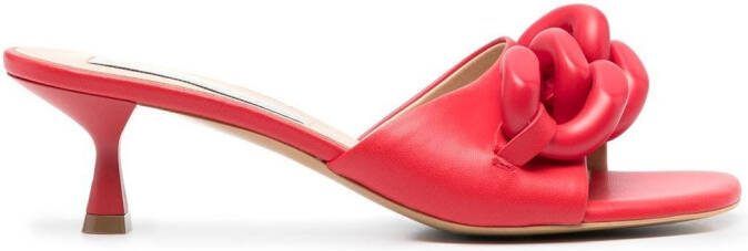 Stella McCartney chain-link detail 60mm sandals Red