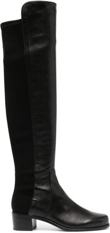 Stuart Weitzman 45mm leather boots Black