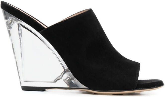 Stuart Weitzman 120mm Sue sandals Black