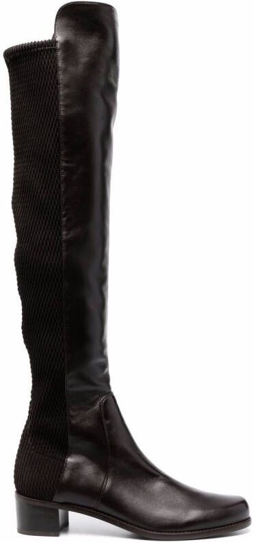 Stuart Weitzman thigh-high leather boots Brown