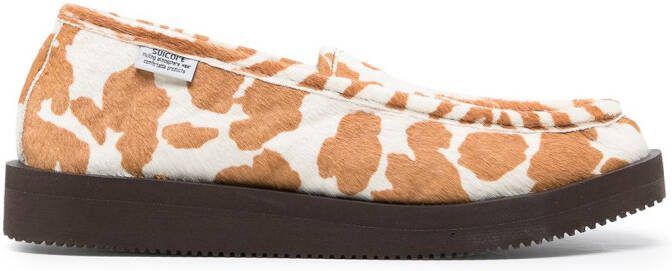 Suicoke VHL calf hair loafers Brown