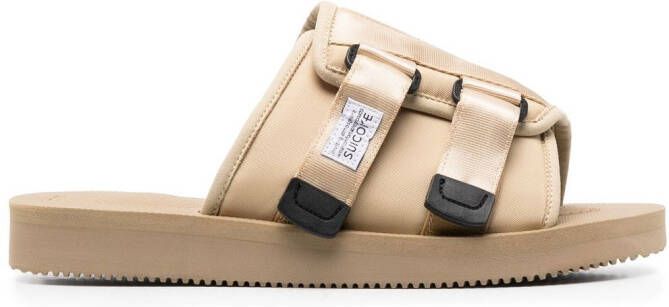 Suicoke KAW-Cab flat slides Neutrals
