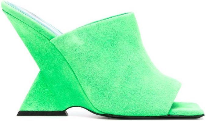 The Attico 105mm Cheope sandals Green