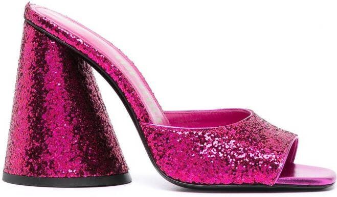 The Attico Luz 105mm sandals Pink