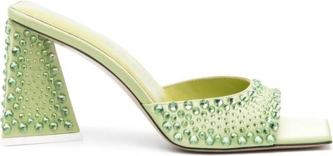 The Attico 85mm Mini Devon sandals Green