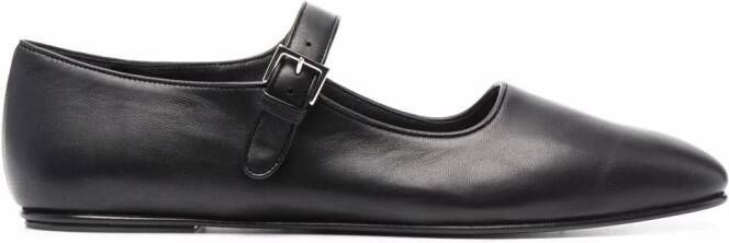 The Row buckle-fastening Ava shoes Black