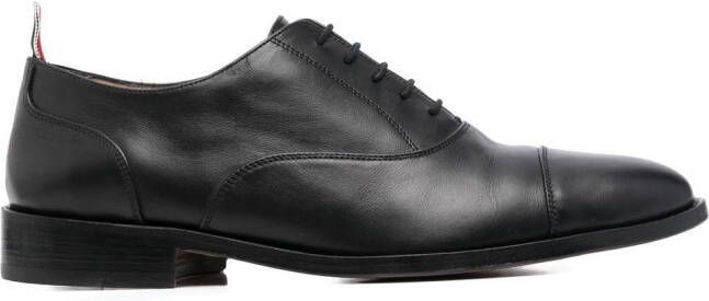Thom Browne grosgrain-loop trim lace-up shoes Black