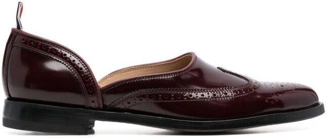 Thom Browne slip-on RWB Brogues Red