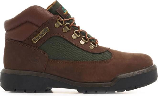 Timberland panelled leather ankle boots Brown