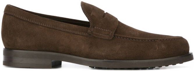 Tod's suede loafers Brown