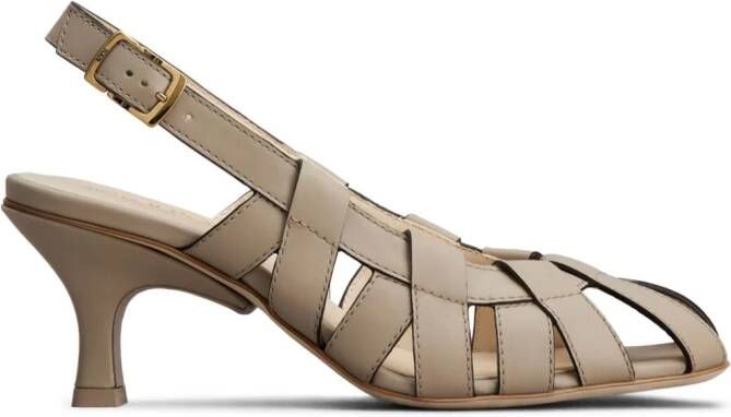 Tod's cut-out leather pumps Neutrals