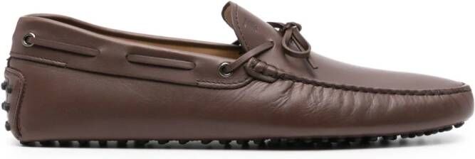 Tod's Gommino leather driving shoes Brown