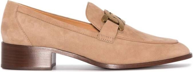 Tod's Kate chain-link loafers Neutrals