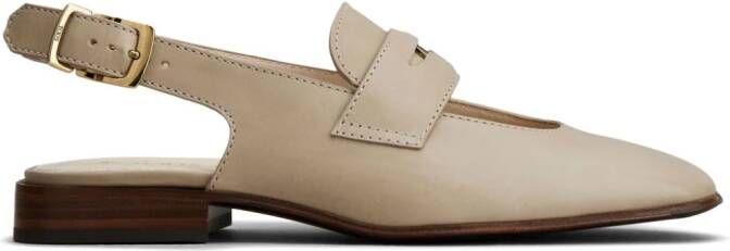 Tod's penny-detail leather pumps Neutrals