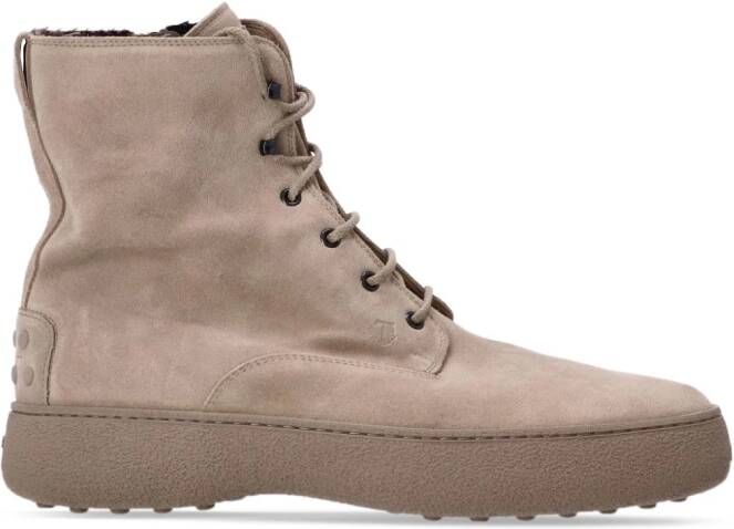 Tod's W. G. lace-up ankle boots Neutrals