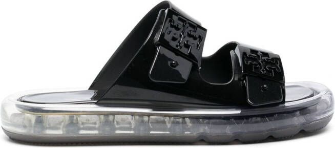 Tory Burch Bubble Jelly buckled slides Black
