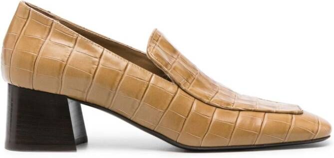TOTEME The Block-Heel 55mm loafers Brown