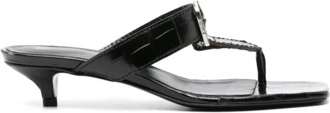 TOTEME 35mm The Belted sandals Black