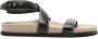 TOTEME The Chunky leather sandals Black - Thumbnail 1
