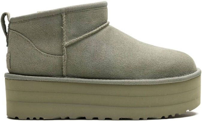 UGG Classic Ultra Mini Platform "Shaded Clover" boots Green