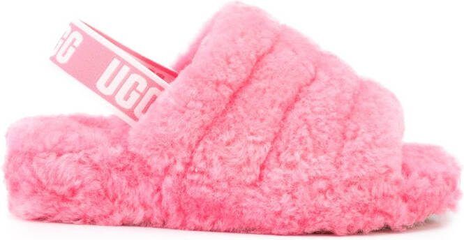 UGG Fluff Yeah slingback sandals Pink