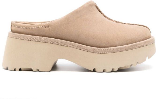 UGG New Heights suede slides Neutrals