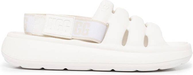 UGG Sport Yeah slingback slides White