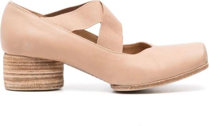 Uma Wang 50mm leather pumps Neutrals