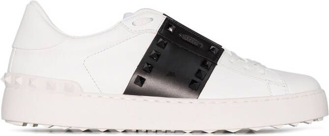 Valentino Garavani Rockstud Untitled leather sneakers White