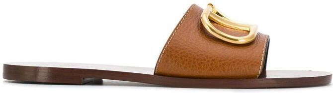 Valentino Garavani VLogo Signature sandals Brown