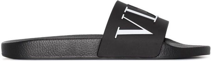 Valentino Garavani VLTN slide sandals Black