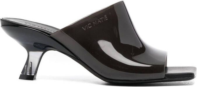Vic Matie 70mm square-toe sandals Brown