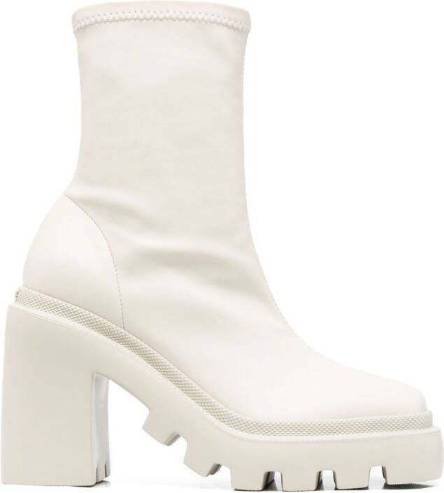 Vic Matie square-toe 110mm boots Neutrals