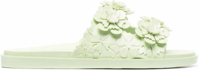 Viktor  Rolf x Melissa Blossom Wide slip-on sandals Green