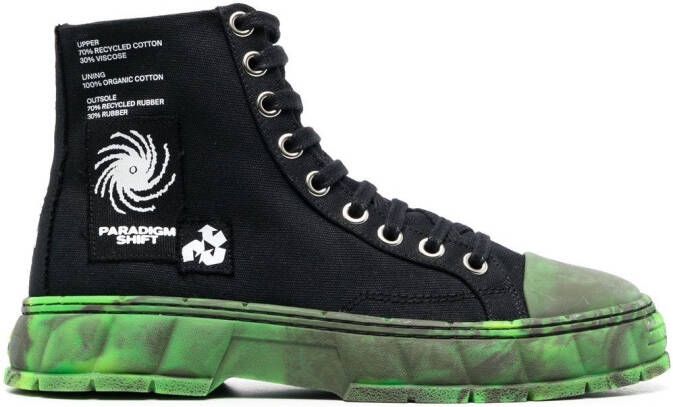 Virón camouflage-print sole sneakers Black