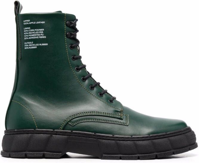 Virón logo-print ankle boots Green