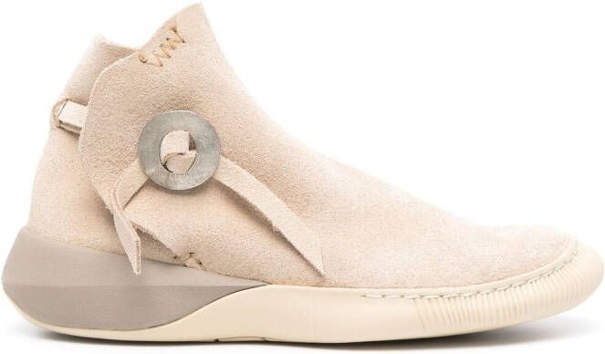 Visvim Gila Moc Mid II-Folk suede sneakers Neutrals