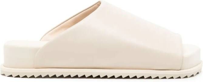 YUME Finn leather slides Neutrals